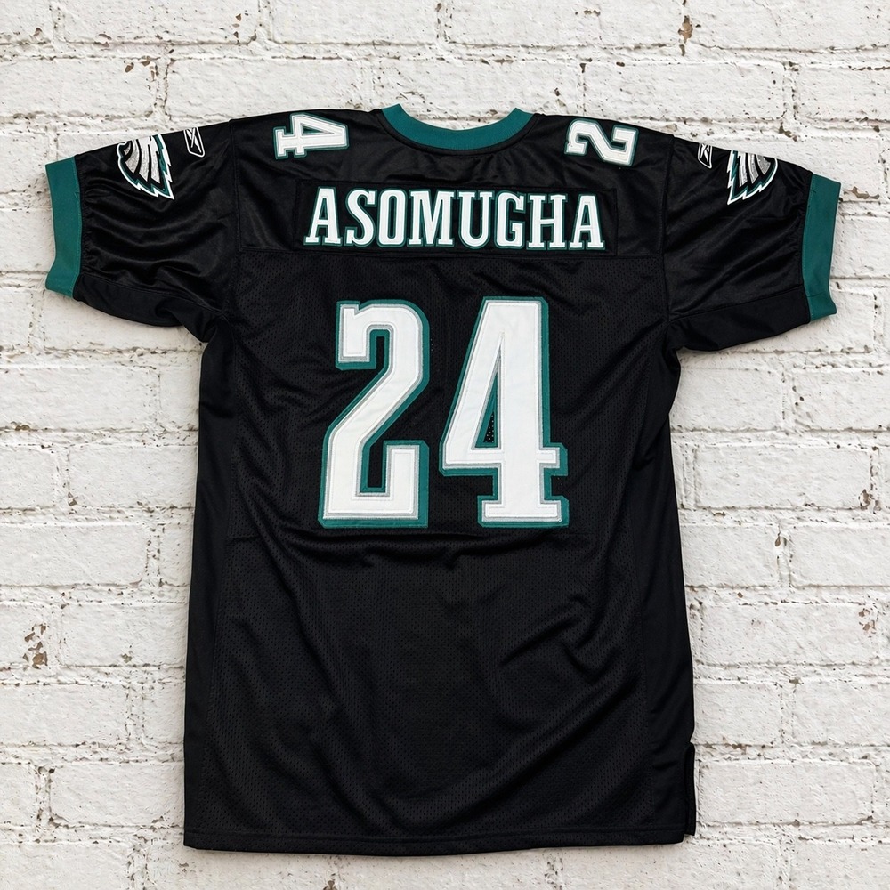 Reebok Philadelphia Eagles Jersey Mens‎ 50 Black Asomugha NFL Onfield Stitched